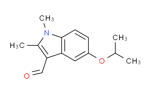 CAS No. 1242833-97-1, 5-Isopropoxy-1,2-dimethyl-1H-indole-3-carbaldehyde