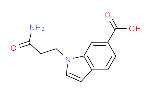 CAS No. 885266-81-9, 1-(2-Carbamoylethyl)-6-indolecarboxylic acid