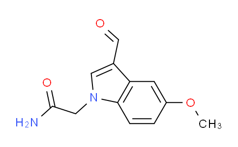 CAS No. 876898-31-6, 2-(3-Formyl-5-methoxy-1H-indol-1-yl)acetamide