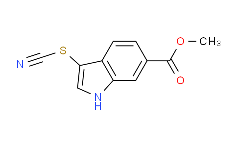 CAS No. 885266-73-9, Methyl 3-thiocyanato-1H-indole-6-carboxylate