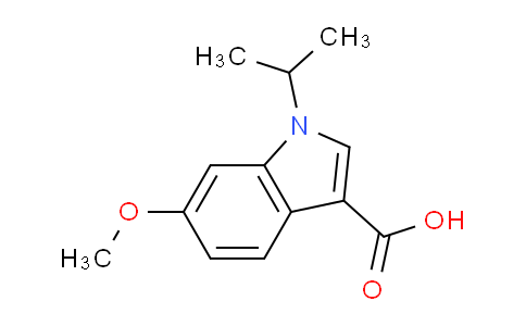 CAS No. 676476-96-3, 1-Isopropyl-6-methoxy-1H-indole-3-carboxylic acid