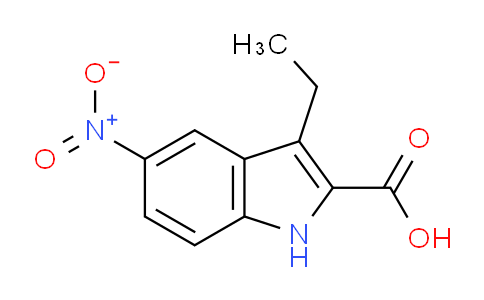 CAS No. 446830-63-3, 3-Ethyl-5-nitro-1H-indole-2-carboxylic acid