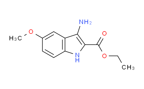 CAS No. 1217644-25-1, Ethyl 3-amino-5-methoxy-1H-indole-2-carboxylate