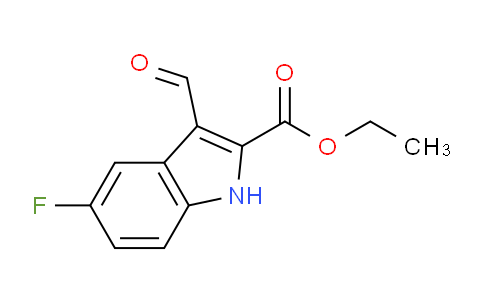 CAS No. 199603-85-5, Ethyl 5-fluoro-3-formyl-1H-indole-2-carboxylate