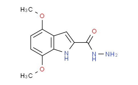 CAS No. 1134334-82-9, 4,7-Dimethoxy-1H-indole-2-carbohydrazide
