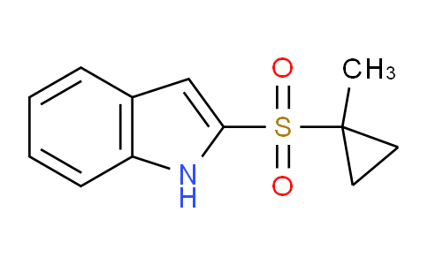 CAS No. 1956332-01-6, 2-((1-Methylcyclopropyl)sulfonyl)-1H-indole