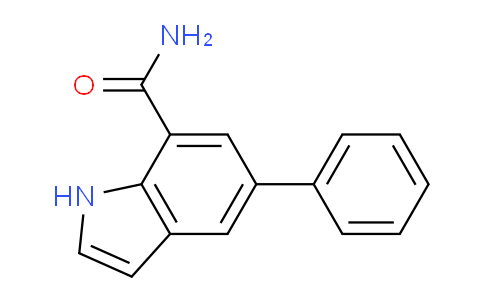CAS No. 860625-06-5, 5-Phenyl-1H-indole-7-carboxamide