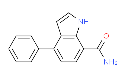 CAS No. 1253792-04-9, 4-Phenyl-1H-indole-7-carboxamide