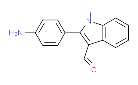 CAS No. 918482-42-5, 2-(4-Aminophenyl)-1H-indole-3-carbaldehyde