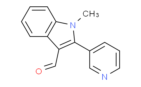 CAS No. 23768-16-3, 1-Methyl-2-(pyridin-3-yl)-1H-indole-3-carbaldehyde