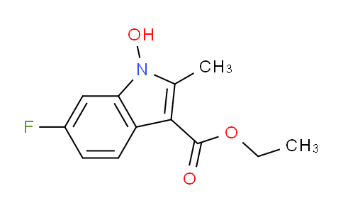 CAS No. 1086398-59-5, Ethyl 6-fluoro-1-hydroxy-2-methyl-1H-indole-3-carboxylate