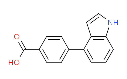 CAS No. 406235-63-0, 4-(1H-Indol-4-yl)benzoic acid