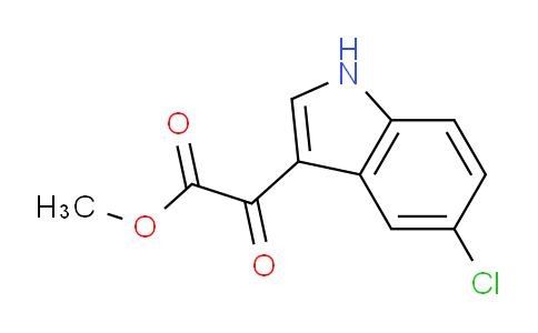CAS No. 163160-55-2, Methyl 2-(5-chloro-1H-indol-3-yl)-2-oxoacetate