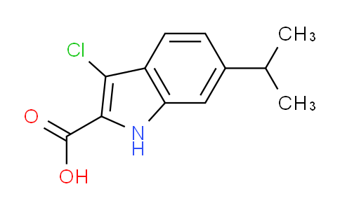 CAS No. 1312137-82-8, 3-Chloro-6-isopropyl-1H-indole-2-carboxylic acid