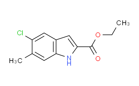 CAS No. 1352909-23-9, Ethyl 5-chloro-6-methyl-1H-indole-2-carboxylate