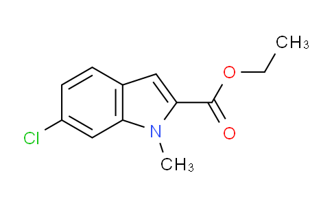 CAS No. 43142-81-0, Ethyl 6-chloro-1-methyl-1H-indole-2-carboxylate