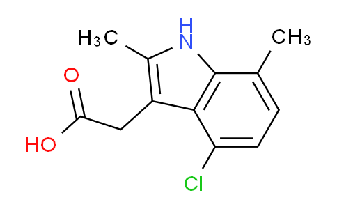 CAS No. 105908-44-9, (4-Chloro-2,7-dimethyl-1h-indol-3-yl)acetic acid