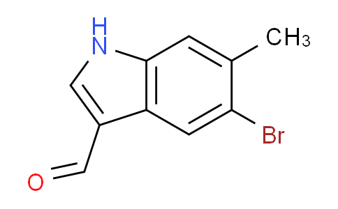 CAS No. 1368319-66-7, 5-Bromo-6-methyl-1H-indole-3-carbaldehyde