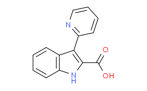 CAS No. 1220019-51-1, 3-(Pyridin-2-yl)-1H-indole-2-carboxylic acid