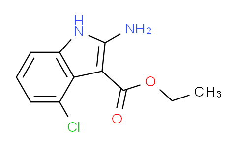 CAS No. 1126602-44-5, Ethyl 2-amino-4-chloro-1H-indole-3-carboxylate