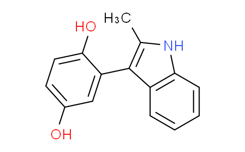 CAS No. 80641-50-5, 2-(2-Methyl-1H-indol-3-yl)benzene-1,4-diol