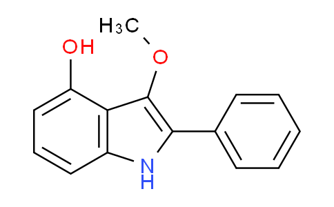 CAS No. 94291-72-2, 3-Methoxy-2-phenyl-1H-indol-4-ol