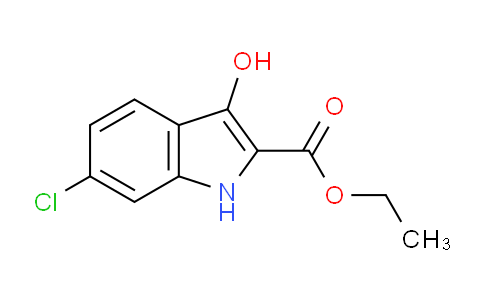 CAS No. 153501-26-9, Ethyl 6-chloro-3-hydroxy-1H-indole-2-carboxylate