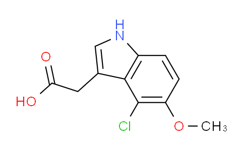 CAS No. 1227578-32-6, 4-Chloro-5-methoxyindole-3-acetic acid