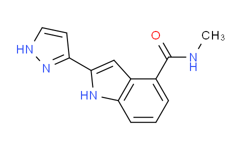 CAS No. 827317-51-1, N-Methyl-2-(1H-pyrazol-3-yl)-1H-indole-4-carboxamide