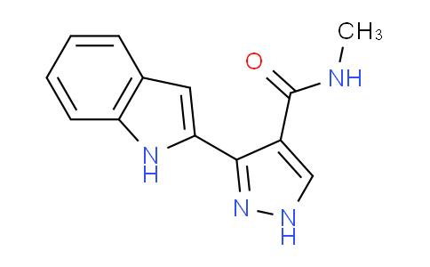 CAS No. 827318-48-9, 3-(1H-Indol-2-yl)-N-methyl-1H-pyrazole-4-carboxamide