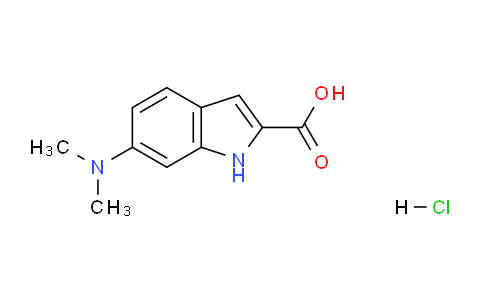 CAS No. 1177358-61-0, 6-(Dimethylamino)-1H-indole-2-carboxylic acid hydrochloride