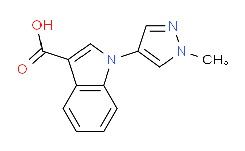 CAS No. 1542200-41-8, 1-(1-Methyl-1H-pyrazol-4-yl)-1H-indole-3-carboxylic acid