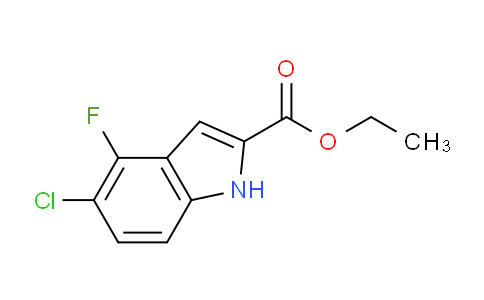CAS No. 473257-61-3, Ethyl 5-chloro-4-fluoro-1H-indole-2-carboxylate
