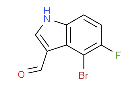 CAS No. 1227591-00-5, 4-Bromo-5-fluoro-1H-indole-3-carbaldehyde