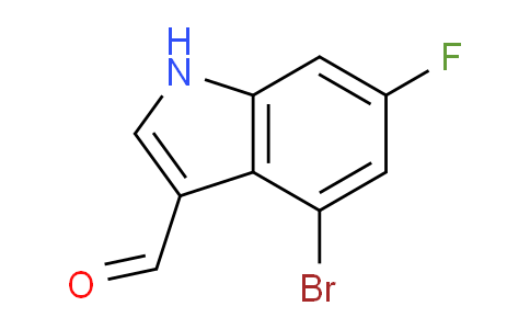 CAS No. 1227502-79-5, 4-Bromo-6-fluoro-1H-indole-3-carbaldehyde