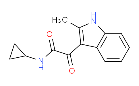 CAS No. 695195-75-6, N-Cyclopropyl-2-(2-methyl-1H-indol-3-yl)-2-oxoacetamide
