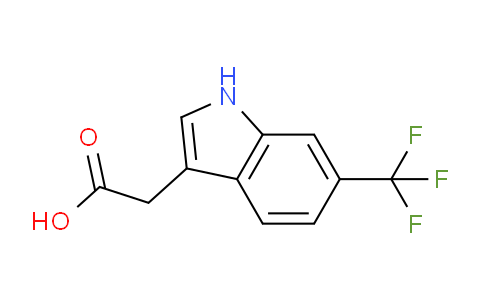 CAS No. 378802-43-8, 2-(6-(Trifluoromethyl)-1H-indol-3-yl)acetic acid