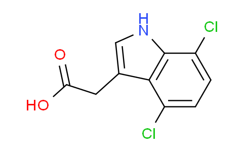 CAS No. 63352-96-5, 2-(4,7-Dichloro-1H-indol-3-yl)acetic acid