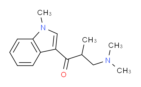 CAS No. 92648-11-8, 3-(Dimethylamino)-2-methyl-1-(1-methyl-1H-indol-3-yl)propan-1-one