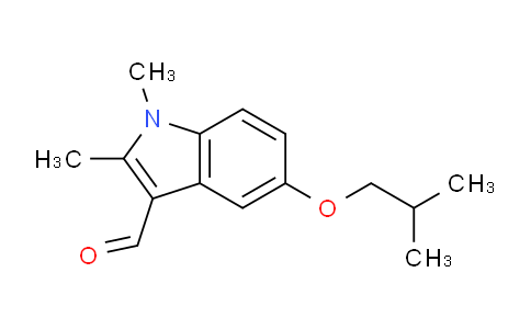 CAS No. 1266373-75-4, 5-Isobutoxy-1,2-dimethyl-1H-indole-3-carbaldehyde