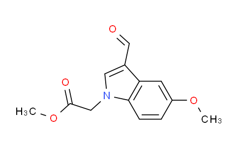 CAS No. 1119451-33-0, Methyl 2-(3-formyl-5-methoxy-1H-indol-1-yl)acetate