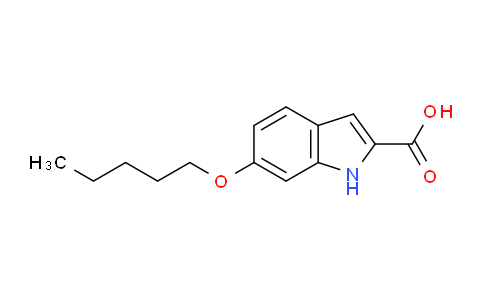 CAS No. 383133-78-6, 6-(Pentyloxy)-1H-indole-2-carboxylic acid