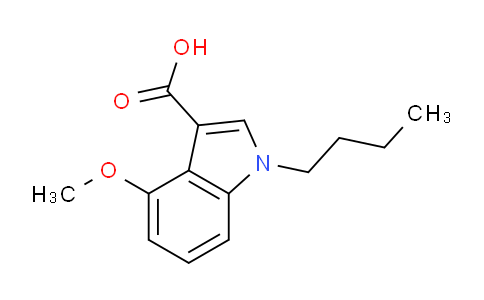 CAS No. 1313042-98-6, 1-Butyl-4-methoxy-1H-indole-3-carboxylic acid