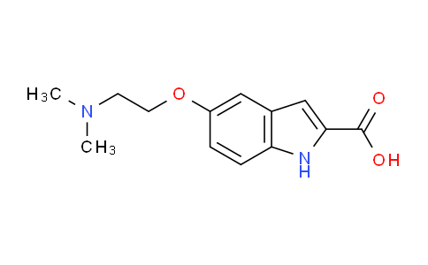 CAS No. 557772-39-1, 5-(2-(Dimethylamino)ethoxy)-1H-indole-2-carboxylic acid