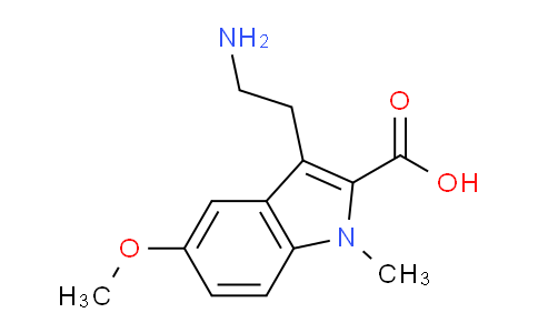 CAS No. 883544-70-5, 3-(2-Aminoethyl)-5-methoxy-1-methyl-1H-indole-2-carboxylic acid