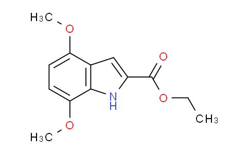 CAS No. 146432-92-0, Ethyl 4,7-dimethoxy-1H-indole-2-carboxylate