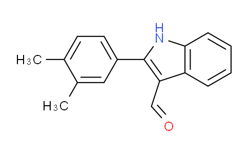 CAS No. 590391-01-8, 1H-Indole-3-carboxaldehyde, 2-(3,4-dimethylphenyl)-