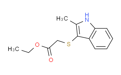 CAS No. 93187-78-1, Ethyl 2-((2-methyl-1H-indol-3-yl)thio)acetate