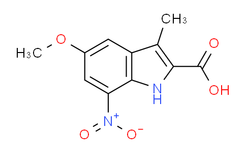 CAS No. 1265145-34-3, 5-Methoxy-3-methyl-7-nitro-1H-indole-2-carboxylic acid