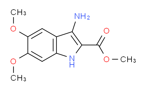 CAS No. 380578-54-1, Methyl 3-amino-5,6-dimethoxy-1H-indole-2-carboxylate